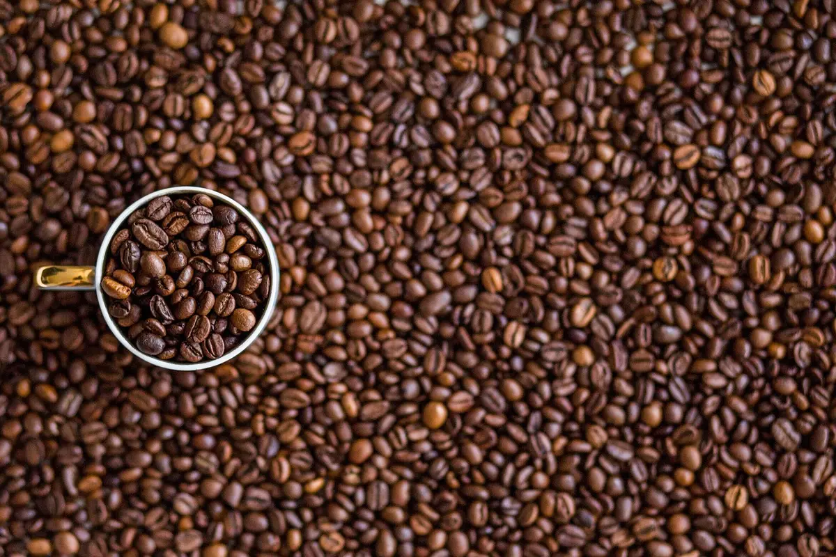 Tasse de café posée à côté de notes de recherche et d'un stylo